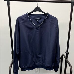Arnold Palmer Men's V-Neck Pullover Sweater in Navy